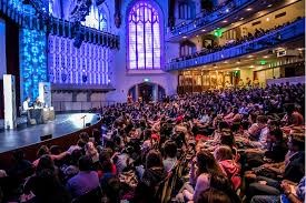 One of the conversations held at the Bovard Auditorium, LA Times Festival of Books.